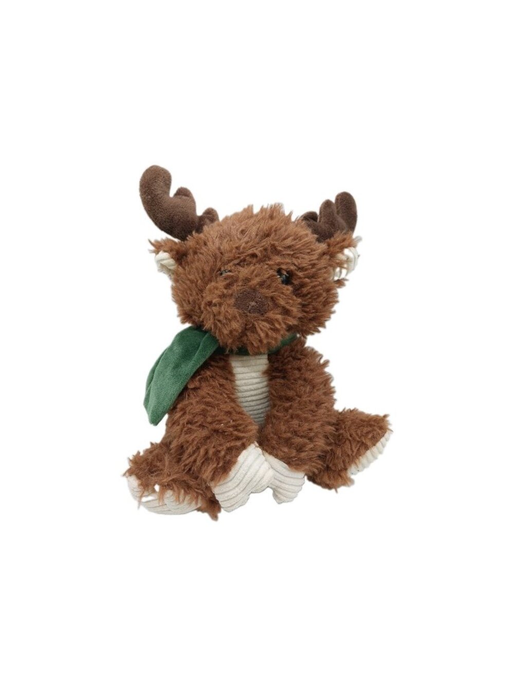 Fiesta Moose Plush Jesus Loves Me Scruffy 10" Green Scarf Sitting Stuffed Animal